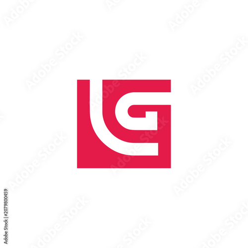 Logo Letter LG Simple Minimalist Modern