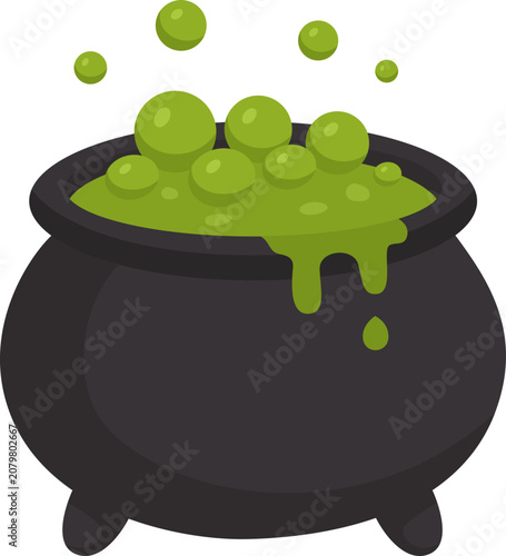 Witch's cauldron illustration
