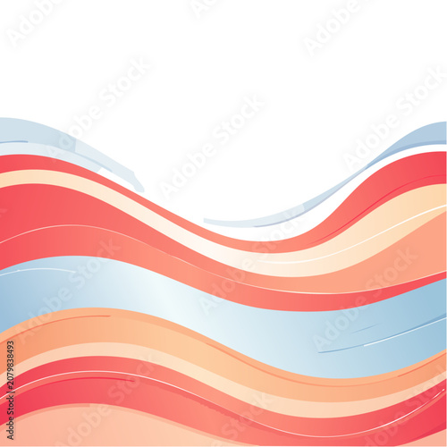 Abstract wavy lines vector illustration