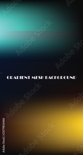 Abstract gradient mesh background, with yellow, green, and dark tones, rich and deep