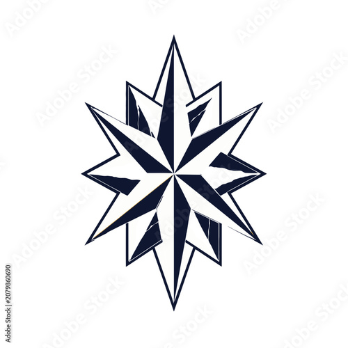 Minimalist Starburst Vector Design