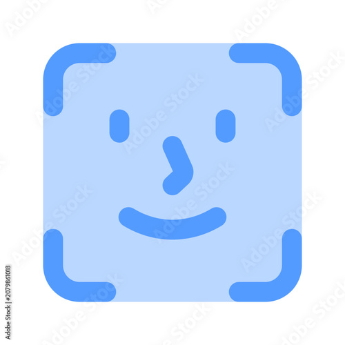 face id duotone icon