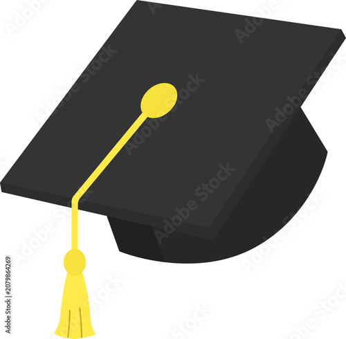 Black graduation cap