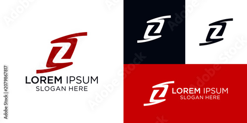 Abstract Dynamic Letter S Logo Design for High Tech Corporate Identity