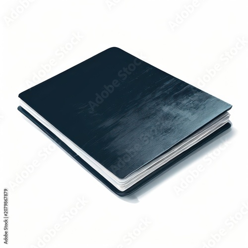 an AI Image Generator, Simple Closed Notebook With Dark Cover