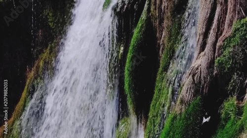 small waterfall in the forest