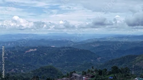 mountain landscape with clouds
