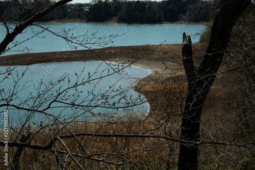 水の少ない湖