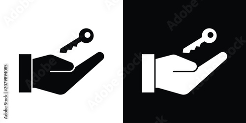 Obraz na płótnie Key handover icon