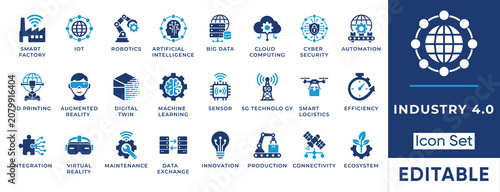 Tableau sur toile Industry 4