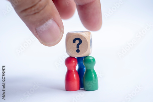Business decision making and uncertainty concept