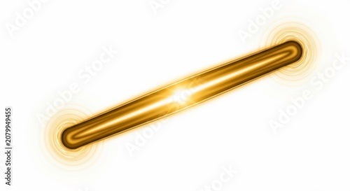 Abstract Glowing Golden Light Streak Effect.