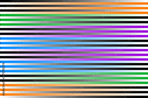 Lines and light in black with orange with green with purple and blue, Colorful abstract background and graphic vector striped line harmonious gradients from dark to bright