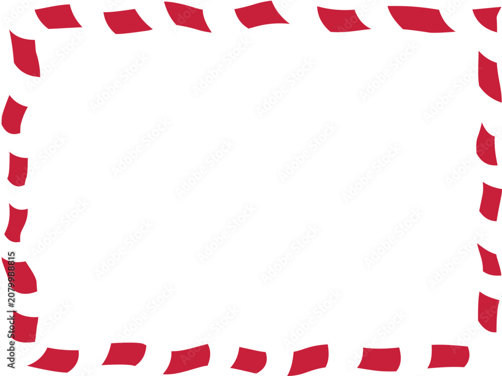 Obraz premium Christmas Candy Cane Frame