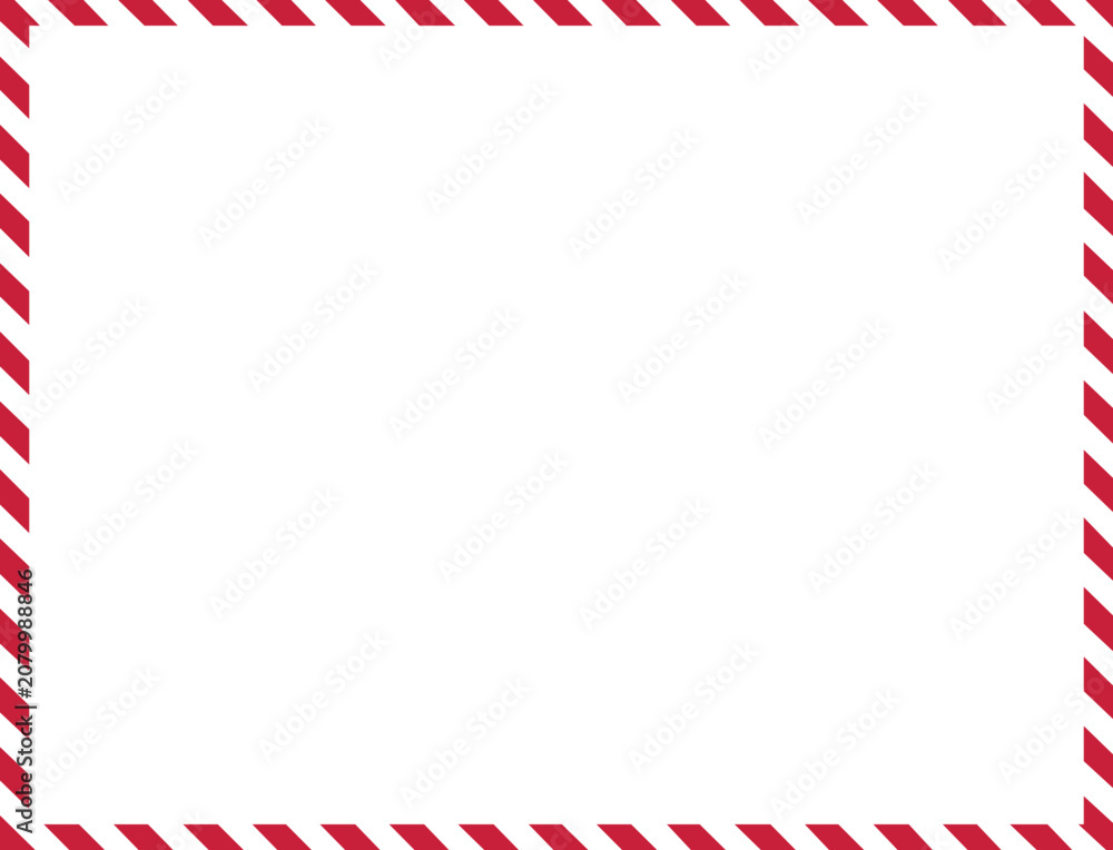 Fototapeta premium Christmas Candy Cane Frame