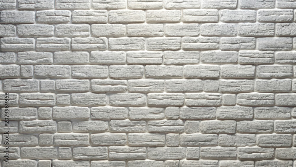 Obraz premium White brick wall may used as background