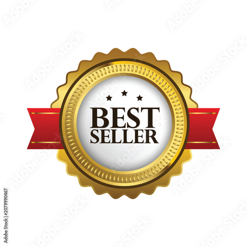 Luxury best seller golden badge