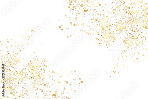 Gold paint splatter , gold paint splash , gold foil splash 