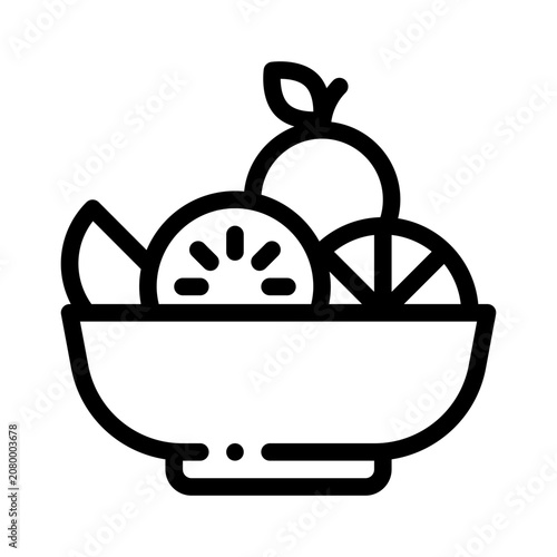fruitsalad line icon