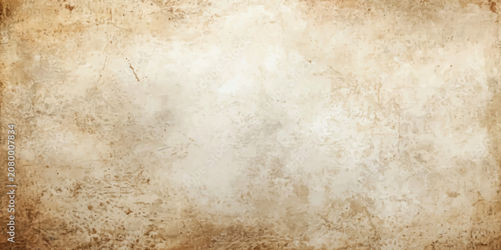 Fototapeta premium Old Vintage Paper Parchment Texture Background with Grunge Style