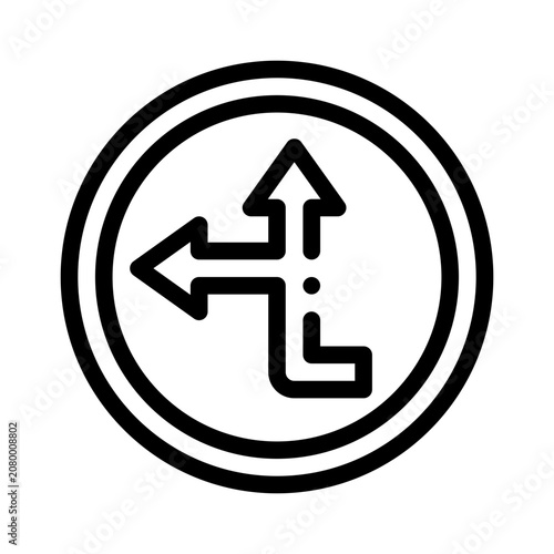 Foto overtake line icon