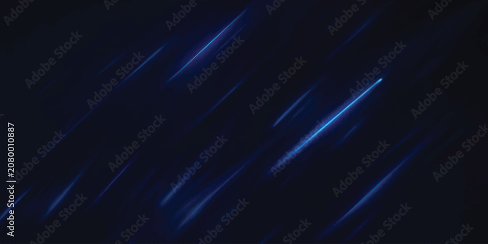 Fototapeta premium Abstract Blue Motion Light Streaks on Dark Background