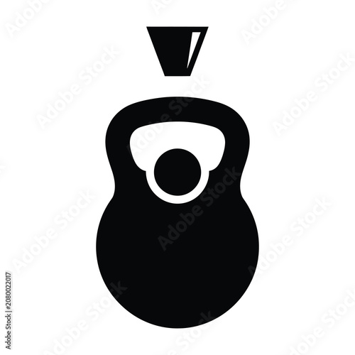 Kettlebell weightlifting fitness equipment icon