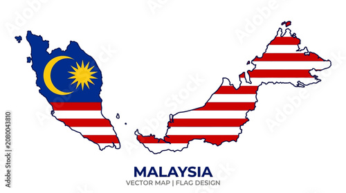 United States of America Map with American Flag 3D Vector Illustration National USA Symbol with Red White and Blue Stars and Stripes Isolated on White Background