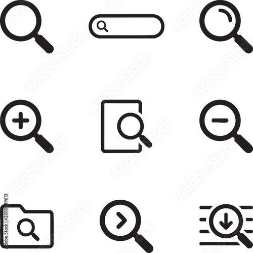 human resources candidate profile find search icon concept