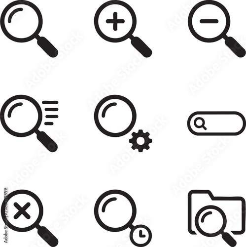 criminal investigation evidence case study search icon artwork