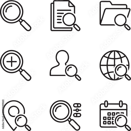 security scan detection tool system search icon visual