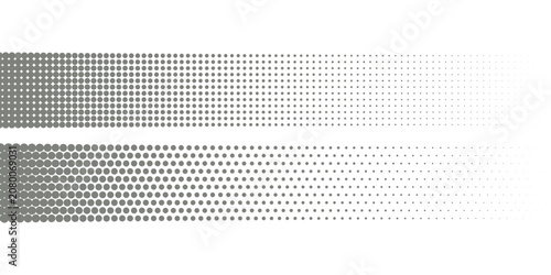 Canvastavla A gray circular halftone pattern fades from dense in the center to sparse dots on a white background, which is suitable for graphic design and visual effects