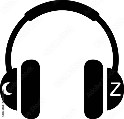 Vector Headphones Icon Illustration on White Background, Audio Music Stereo Headset Symbol Design for Technology, DJ, Sound and Entertainment Concepts