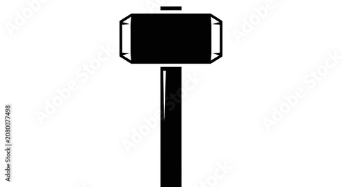 Hammer tool icon symbol object silhouette isolated