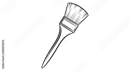 Single paint brush tool for art and renovation projects