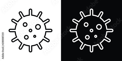 Cuadro en lienzo Bacteria icon