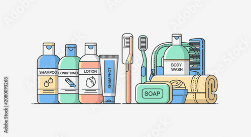 Personal hygiene products and bath accessories collection