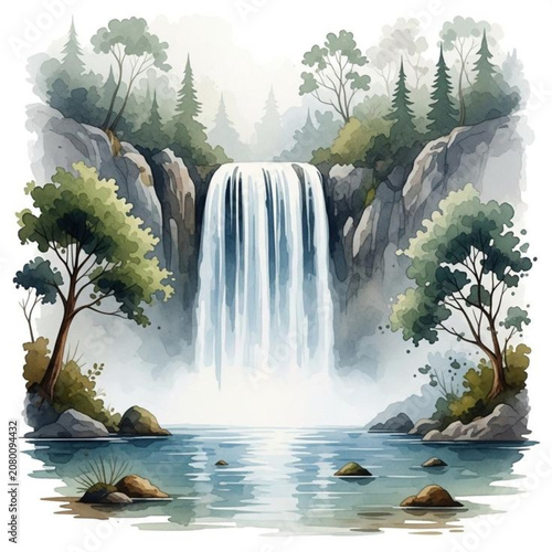 waterfall in plitvice national park