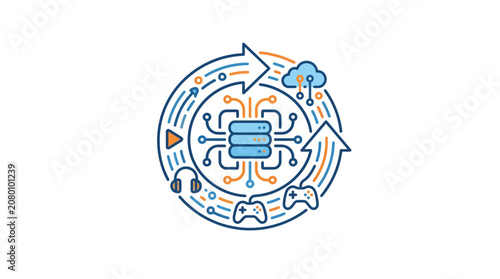 Cloud Gaming Technology and Remote Server Data Transfer