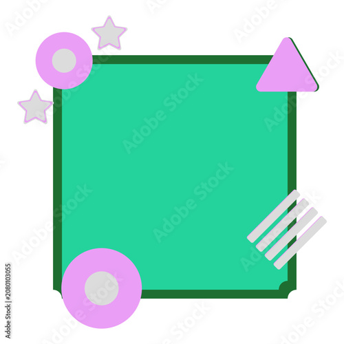 Retro Geometric Decoration