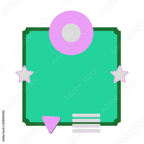 Retro Geometric Decoration