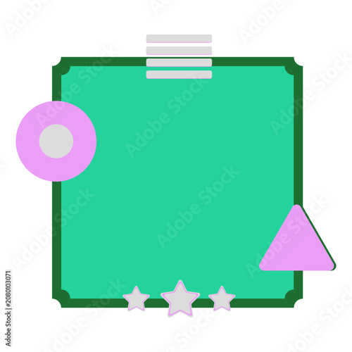 Retro Geometric Decoration