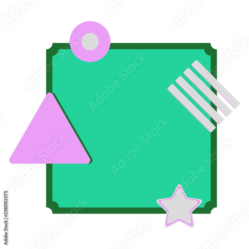 Retro Geometric Decoration
