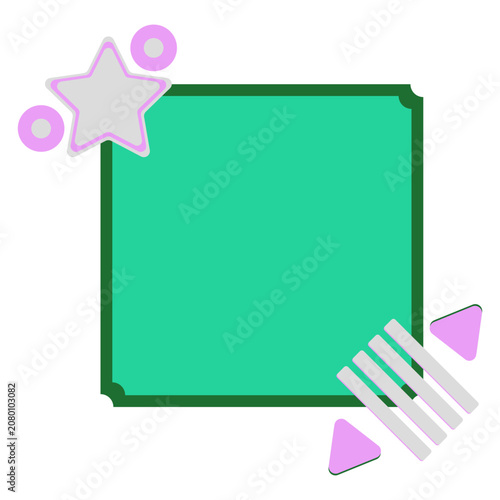 Retro Geometric Decoration