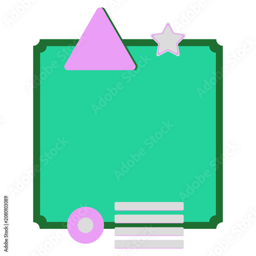 Retro Geometric Decoration