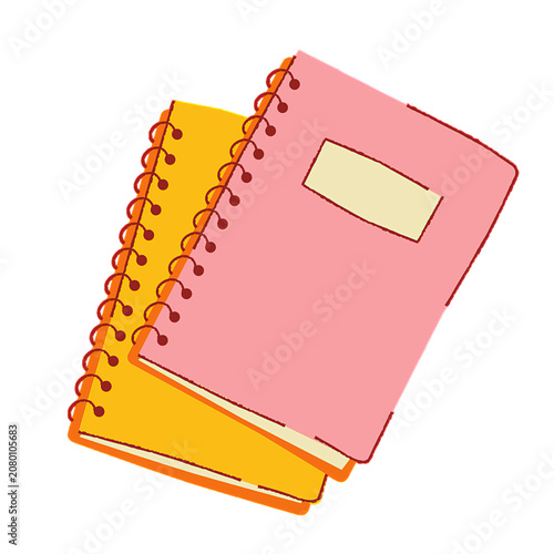 vector illustration of a notebook
