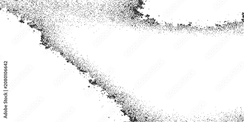Obraz premium Abstract Black and White Grunge Background with Ink Splatter Frame Textured Border Paint Splash Vector Illustration Design Banner Pattern