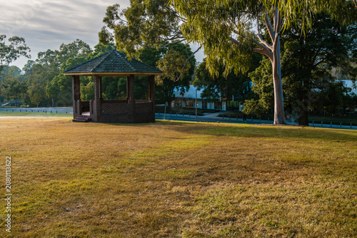 May 1, 2026, Parramatta Park, New South Wales, Australia. Historic buildings and parkland within the heritage-listed public park.
