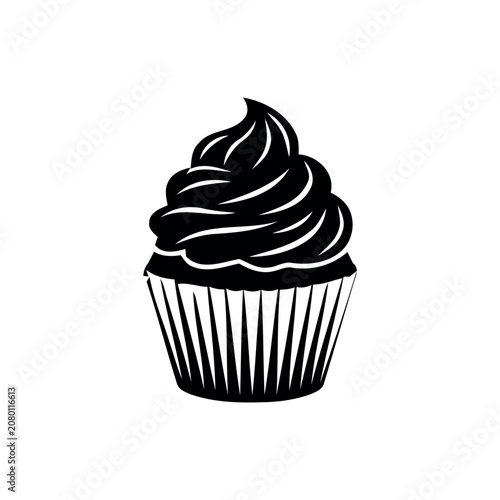 Cup Cake silhouette icon