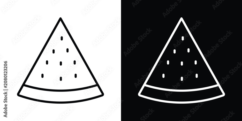 Fototapeta premium Watermelon slice icon